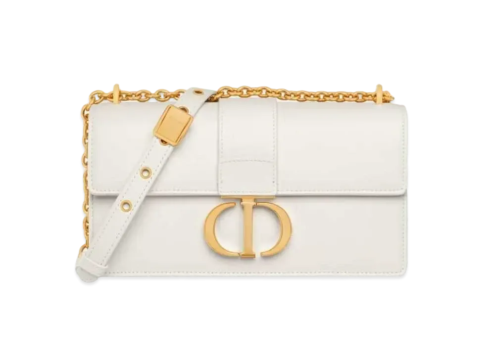 Dior 30 Montaigne East-West Bag Chain Calfskin "Latte"
