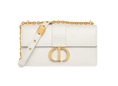 Dior 30 Montaigne East-West Bag Chain Calfskin "Latte"