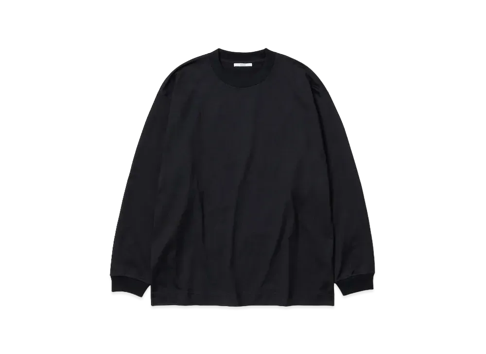 everyone L/S Crew Neck Basic T-Shirt "Black"