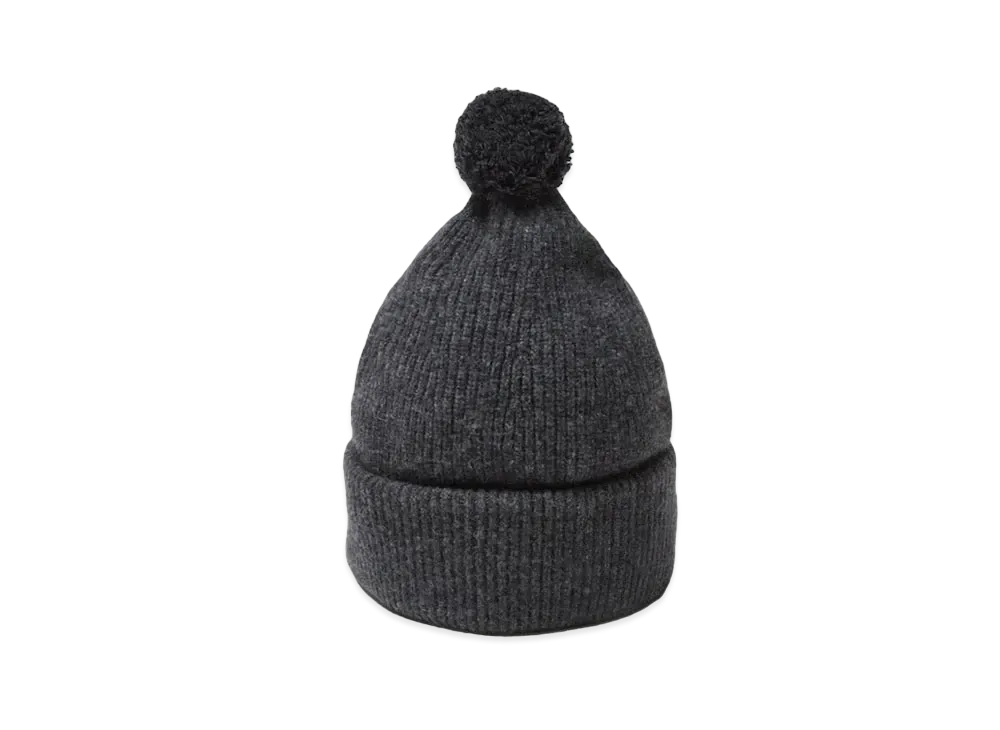 everyone Cashmere Pom Beanie "Charcoal"