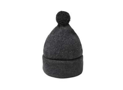 everyone Cashmere Pom Beanie "Charcoal"