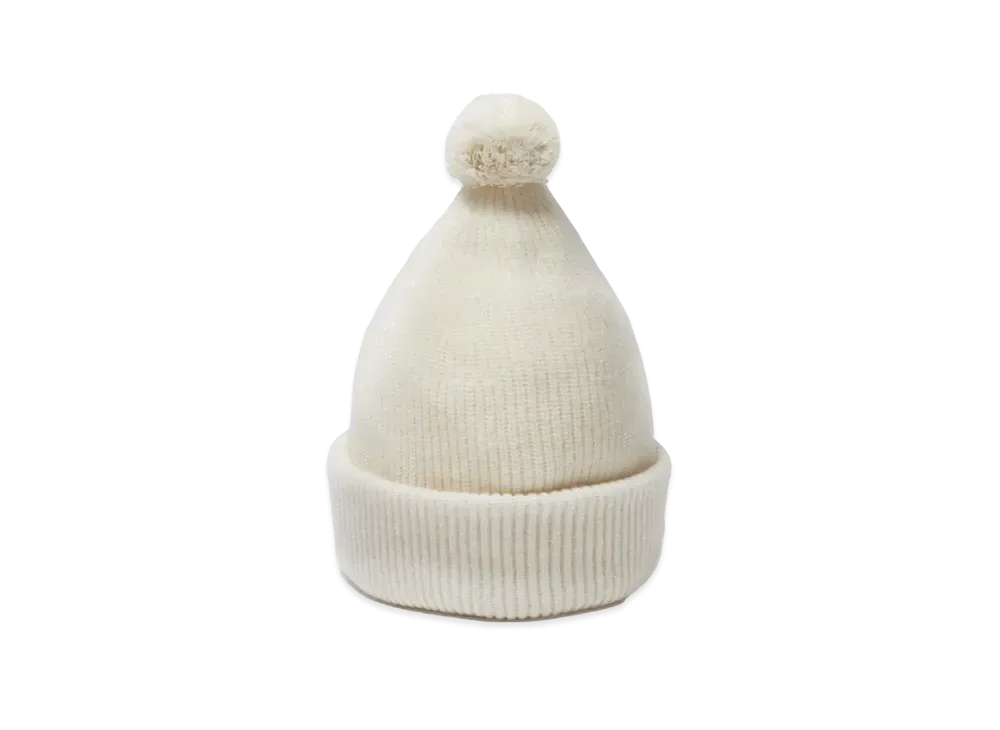everyone Cashmere Pom Beanie "White"