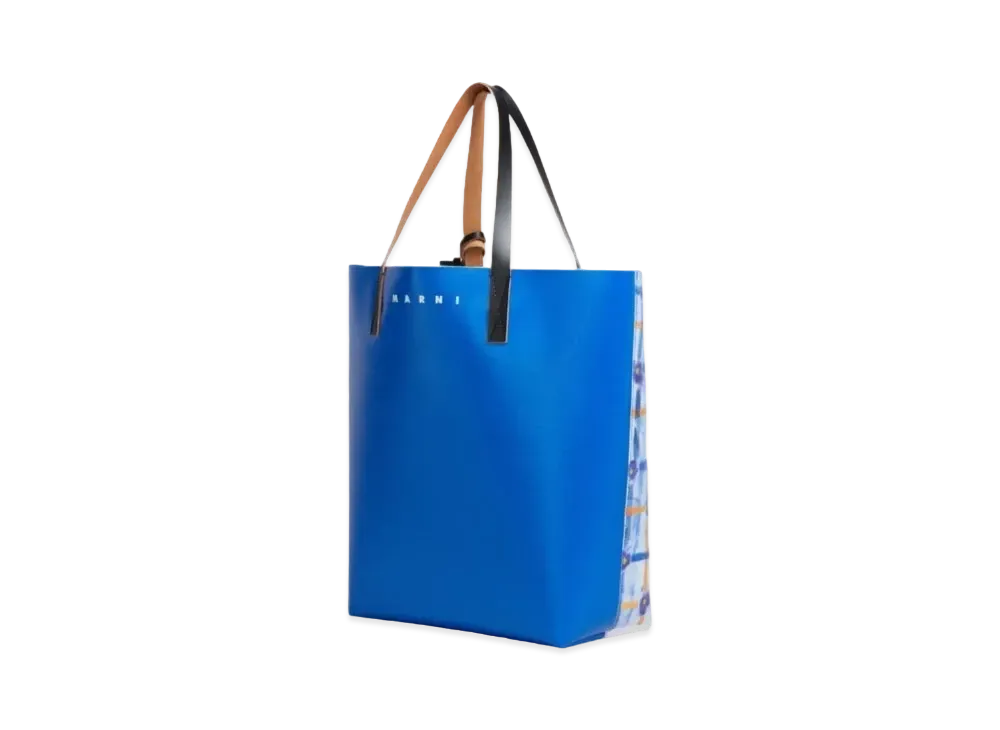 Marni Tote with Saraband Print "Royal Blue"