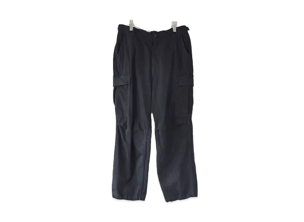 COMOLI Black Denim B.D.U Pants "Black"