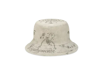 READYMADE x Dr.Woo Tatoo Bucket Hat "White"