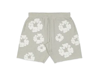 READYMADE x Denim Tears Cotton Wreath Sweat Shorts "Grey/White"