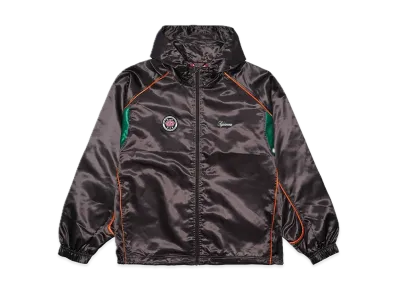 Supreme Satin Hooded Track Jacket "Brown"