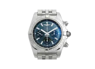 Breitling Chronomat 44 Black MOP Black Eye Japan Exclusive 400 "Black Shell/Stainless Steel"