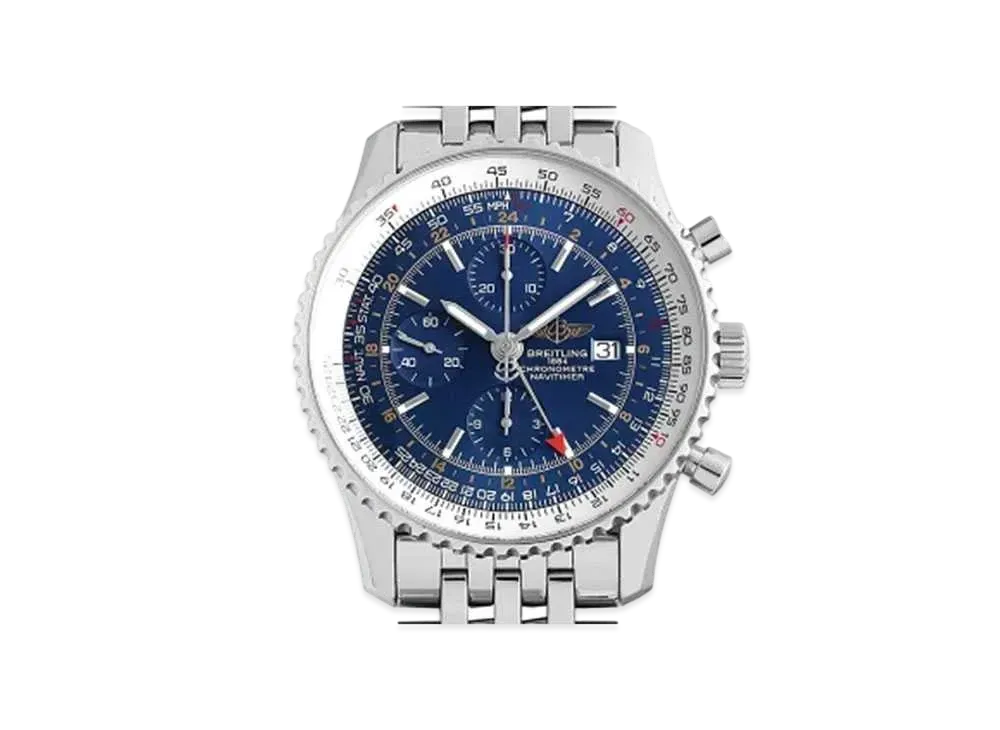 Breitling Navitimer World "Blue/Stainless Steel"