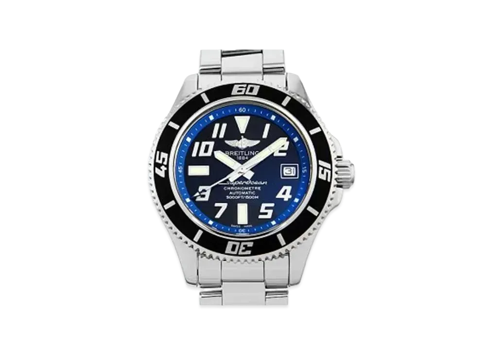 Breitling Superocean 42 Abyss Blue "Black/Stainless Steel"