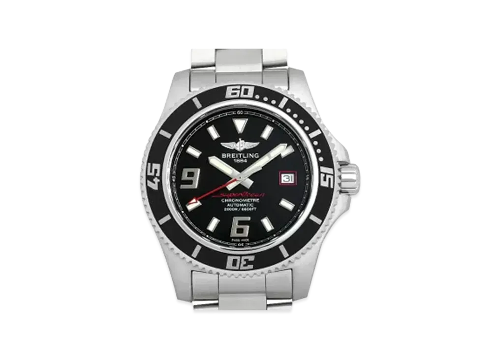 Breitling Superocean 44 Abyss Red "Black/Stainless Steel"