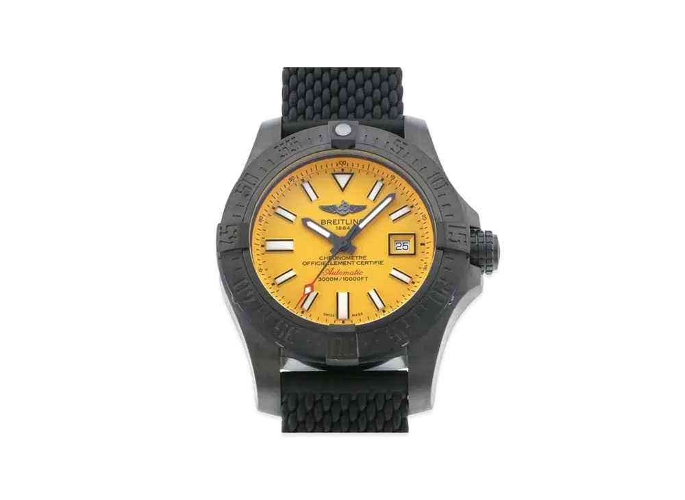 Breitling Avenger II Seawolf "Yellow/Stainless Steel"