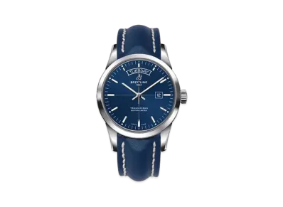 Breitling Transocean Day & Date "Blue/Stainless Steel"