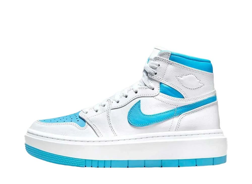 ナイキ ウィメンズ エアジョーダン1 エレベート ハイ "ホワイト/ダークパウダーブルー"