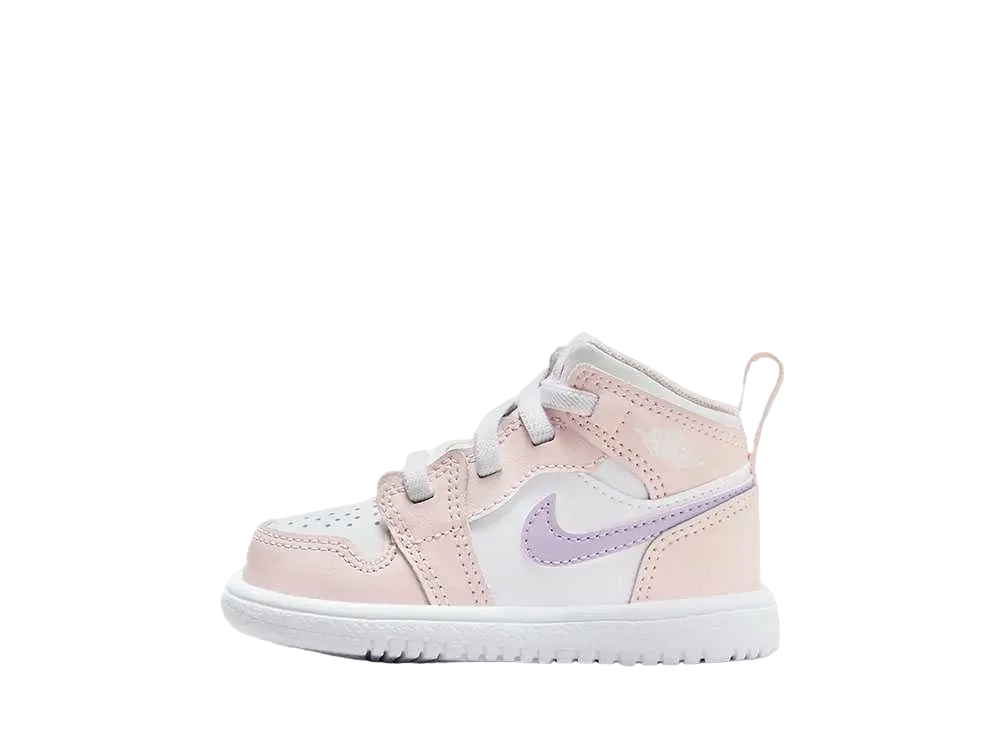 Nike TD Jordan 1 Mid ALT "Pink Wash/White/Violet Frost"