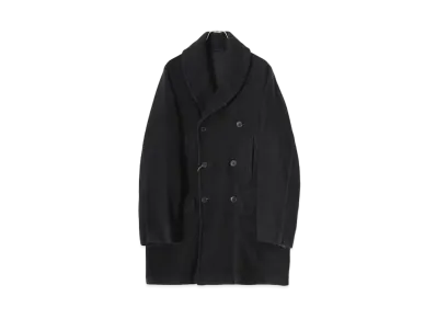 COMOLI Cashmere Mackinaw Coat "Black"