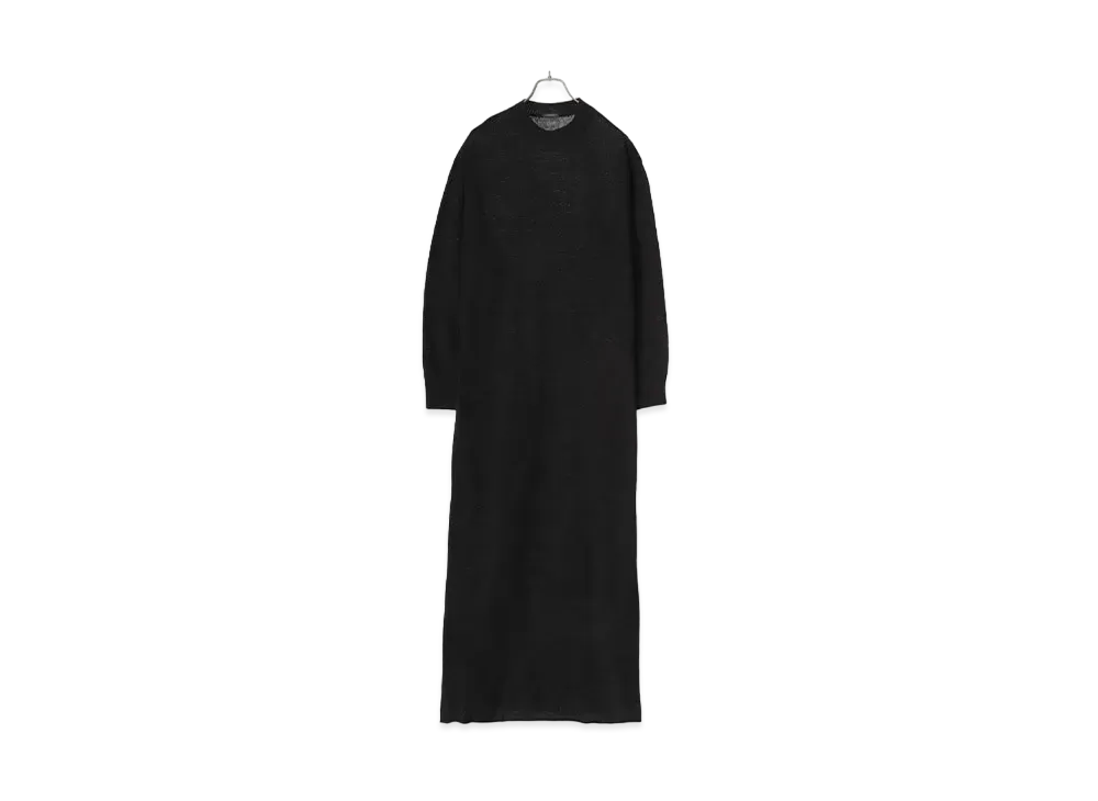 COMOLI Women's Black Knit Dress "Black"