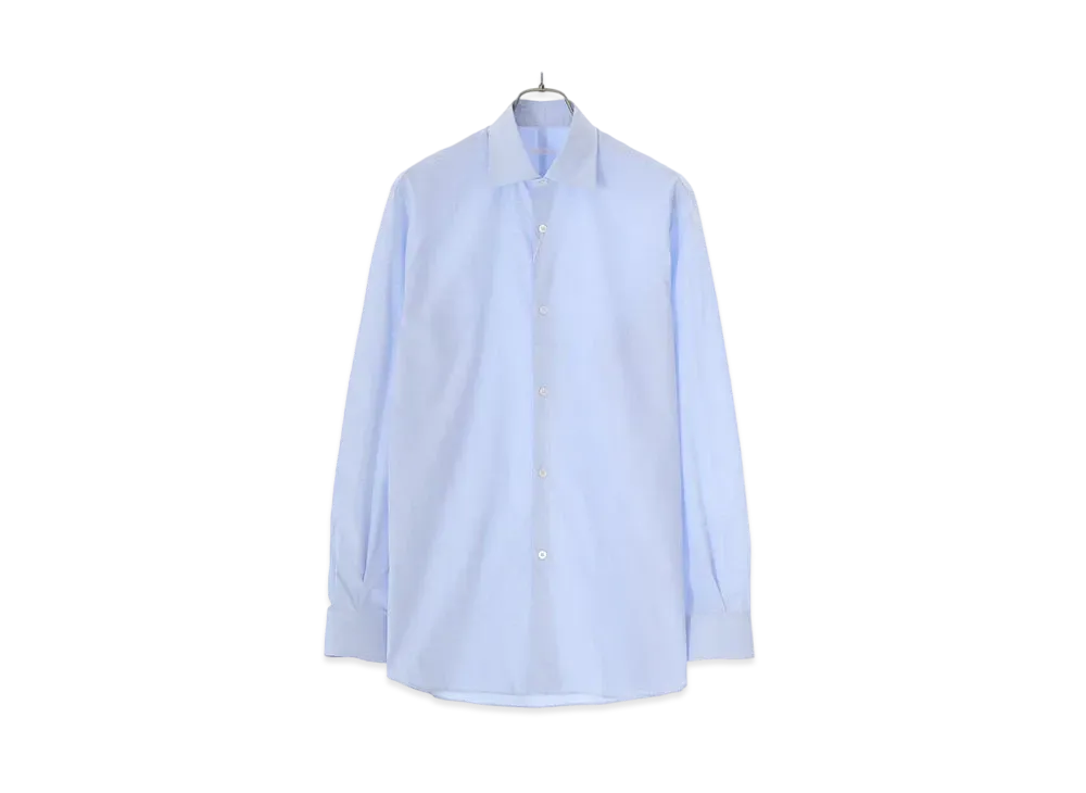 COMOLI Custom Made Twill Dress Shirt "Saxe"