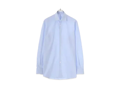 COMOLI Custom Made Twill Dress Shirt "Saxe"