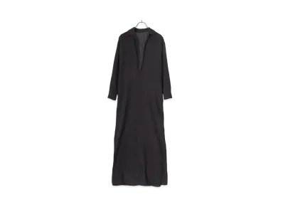 COMOLI Women's Wool Viera Dress "Charcoal"