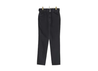 COMOLI Cotton Twill Rider Pants "Black"