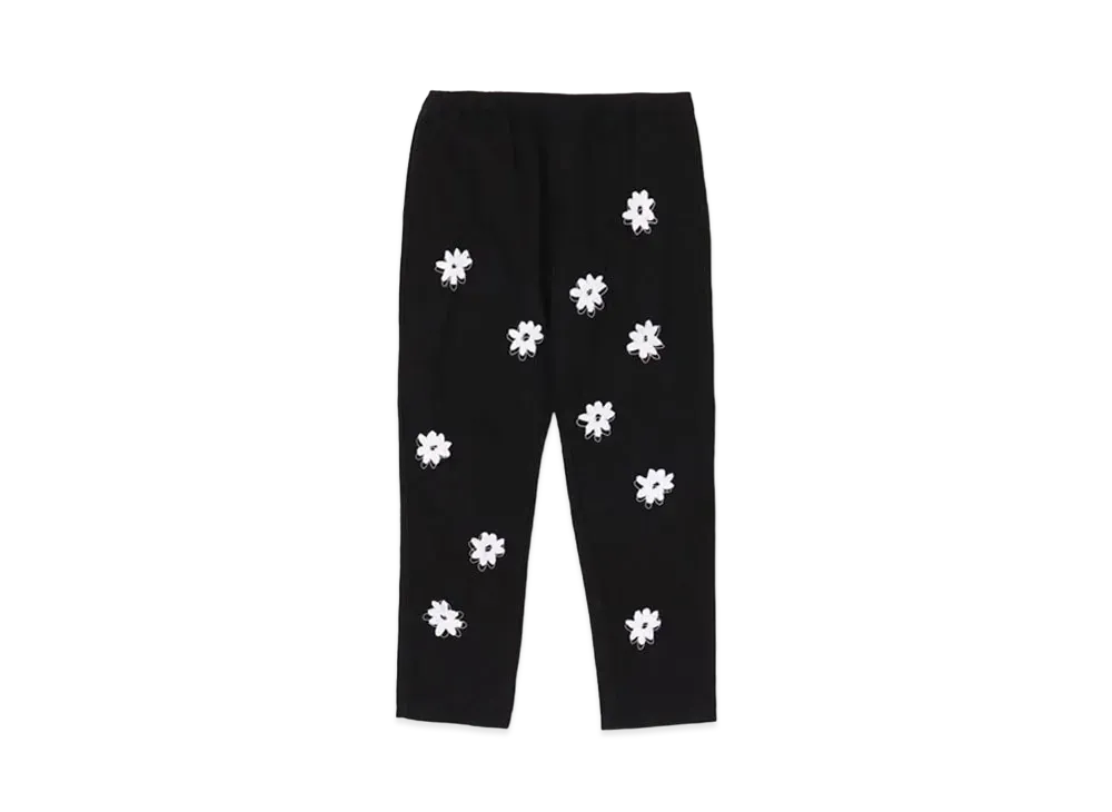 WILDSIDE Yohji Yamamoto x NOMA t.d. Floral Hand Embroidery Denim Pants "Black"