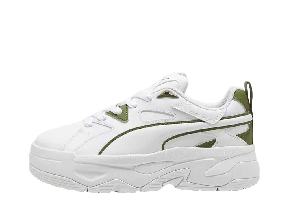 プーマ ウィメンズ ブラスター ドレスコード "プーマホワイト/オリーブグリーン"