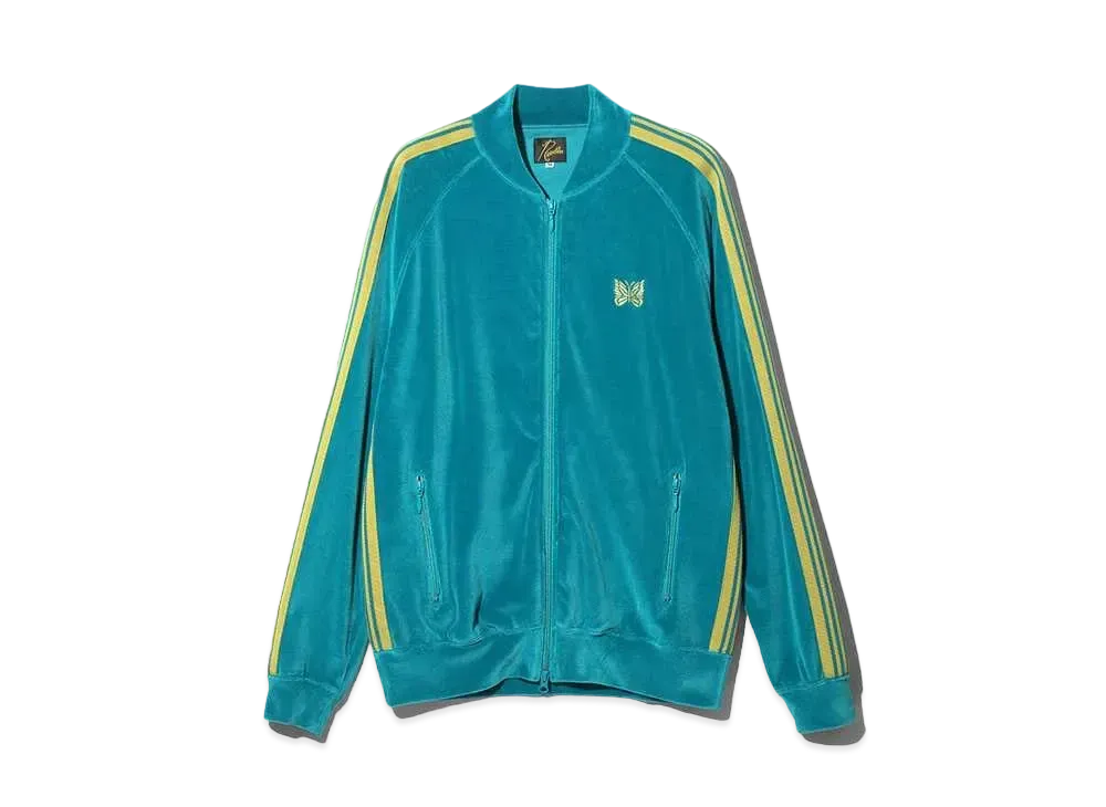 Needles RC Track Jacket - C/PE Velour "Blue"
