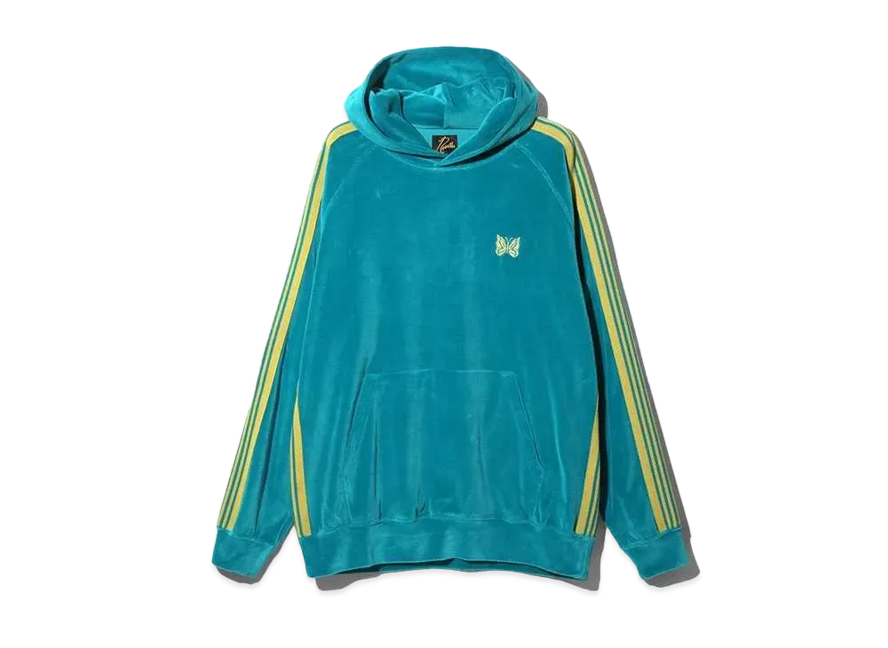 Needles Track Hoody - C/PE Velour "Blue"