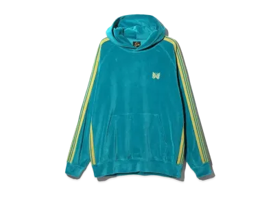 Needles Track Hoody - C/PE Velour "Blue"