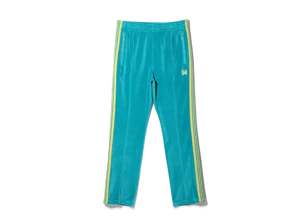 Needles Narrow Track Pant - C/PE Velour "Blue"