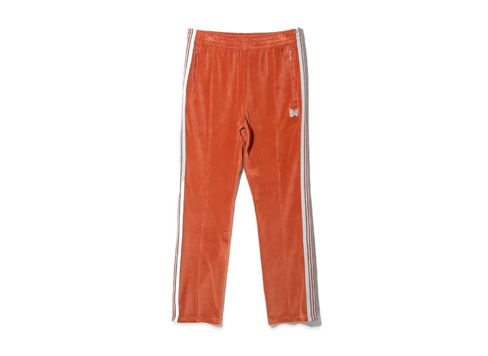 Needles Narrow Track Pant - C/PE Velour "Orange"