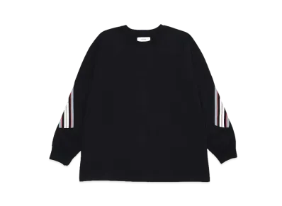 FACETASM RIB LONG SLEEVE TEE "BLACK"