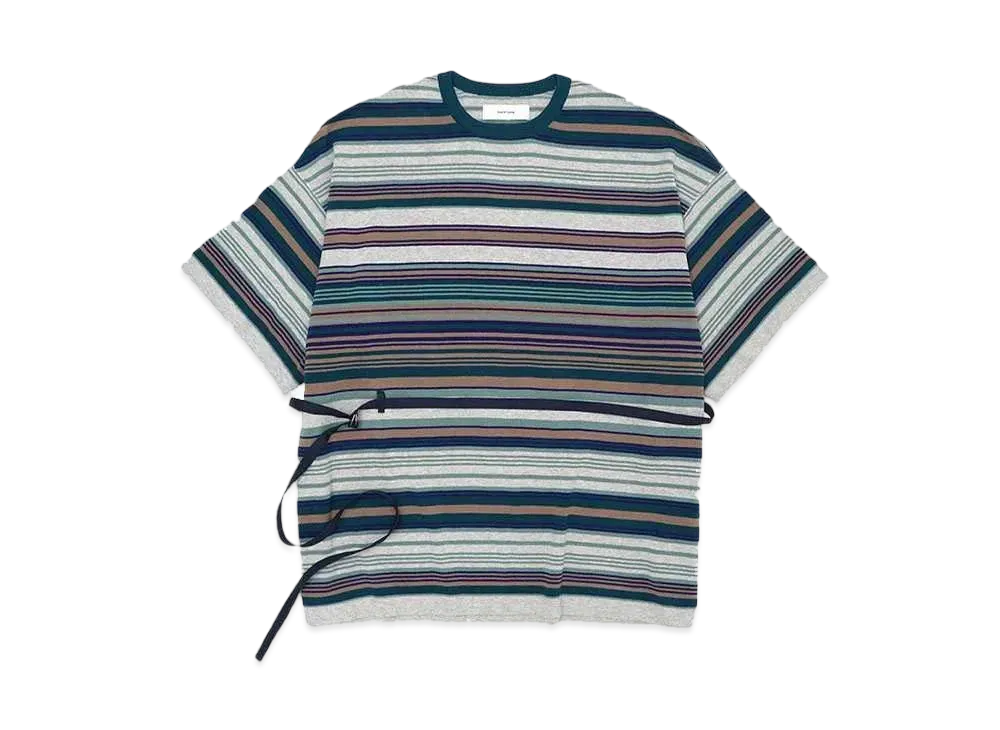 FACETASM BELTED KNIT TEE "GRAY"