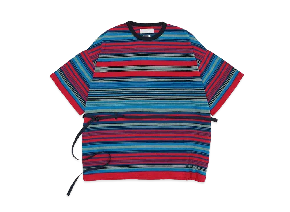 FACETASM BELTED KNIT TEE "RED"