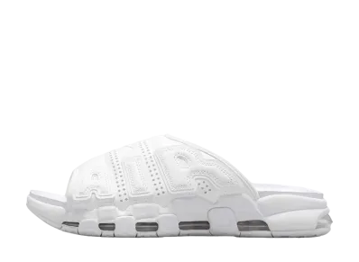 Nike Air More Uptempo Slide "Triple White" (FD9883-101/FD9884-101)