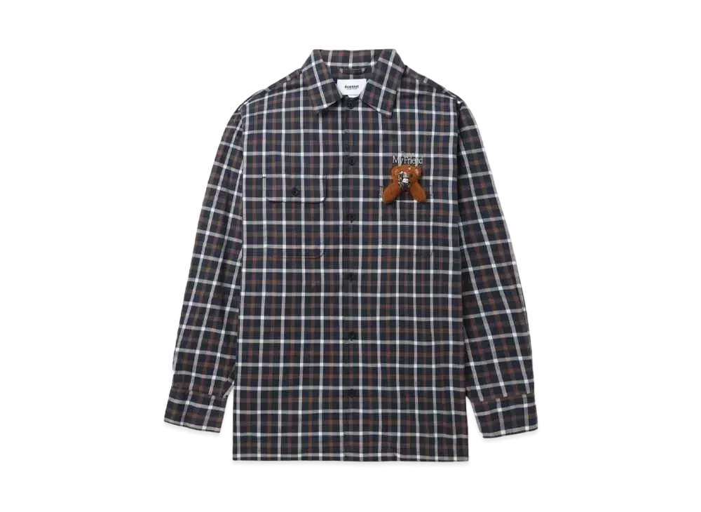 doublet With My Friend Check Shirt "Navy"