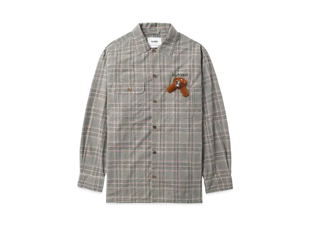 doublet With My Friend Check Shirt "Gray"