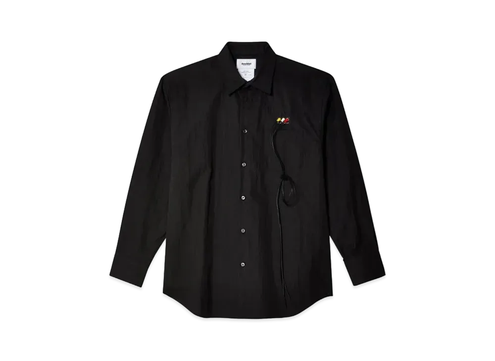 doublet RCA Cable Detail Shirt "Black"