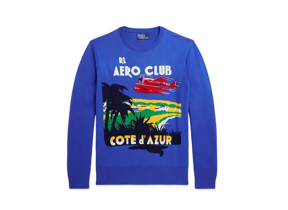 Polo Ralph Lauren Cotton Graphic Sweater "Multi"
