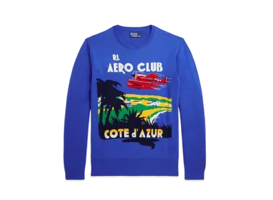 Polo Ralph Lauren Cotton Graphic Sweater "Multi"