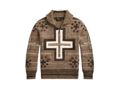 Polo Ralph Lauren x Naiomi Glassess Full-Zip Sweater "Brown"