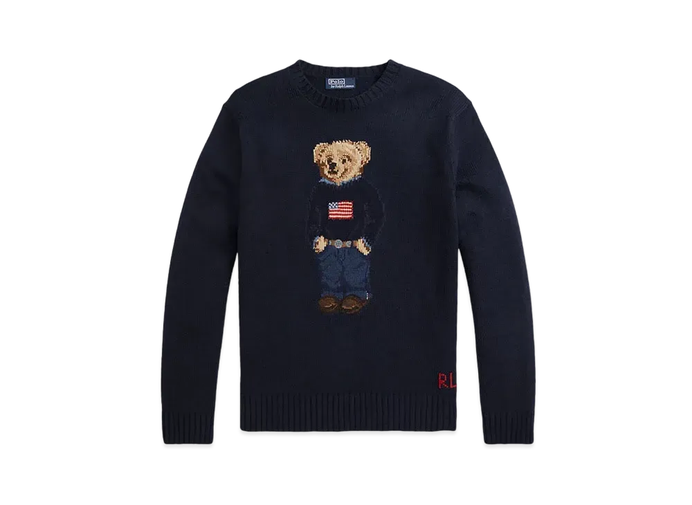 Polo Ralph Lauren Polo Bear Cotton-Linen Sweater "Navy"