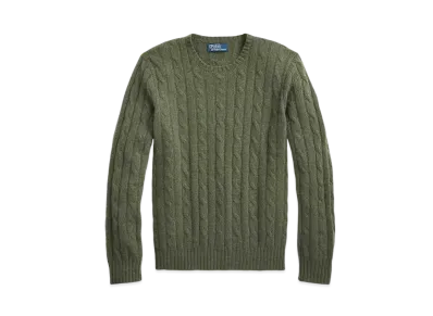 Polo Ralph Lauren Cable Knit Cashmere Sweater "Green"