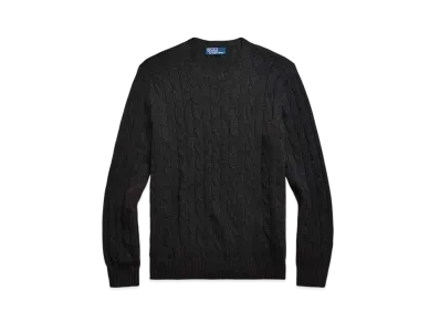 Polo Ralph Lauren Cable Knit Cashmere Sweater "Gray"