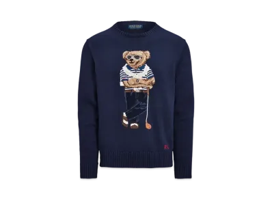 Polo Ralph Lauren Polo Bear Cotton-Blend Sweater "Navy"