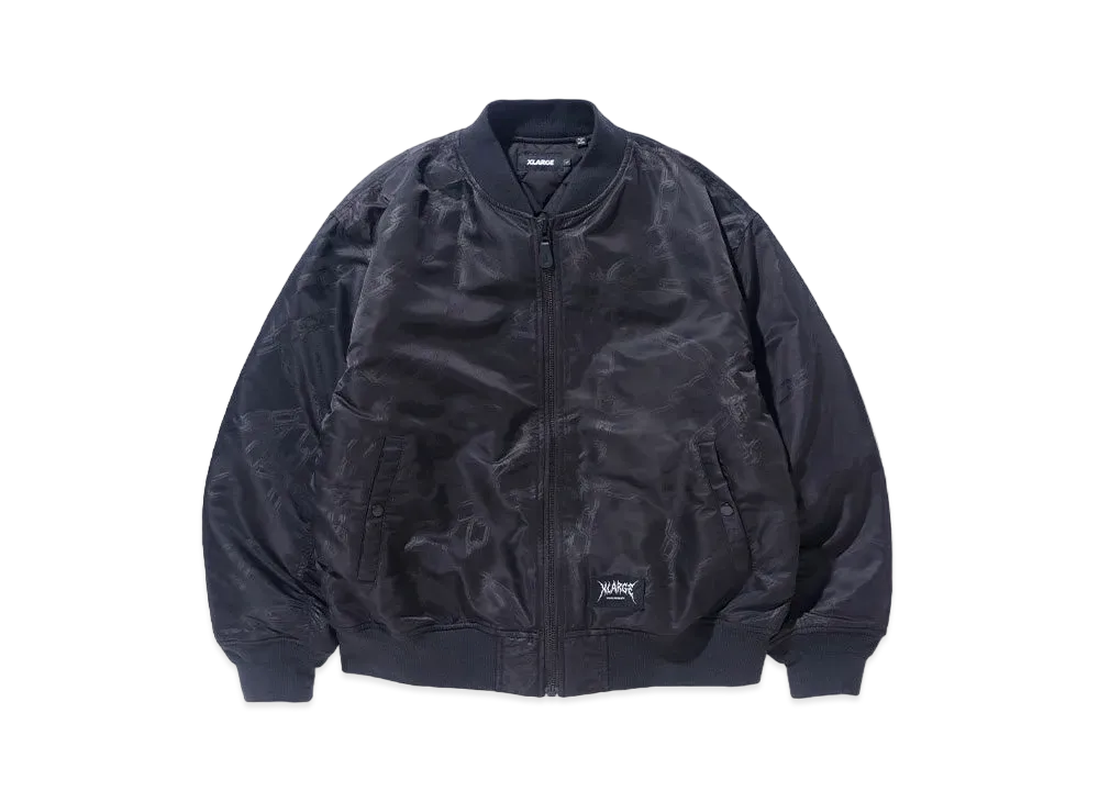 XLARGE x Crawling Death Bomber Jacket "Black"