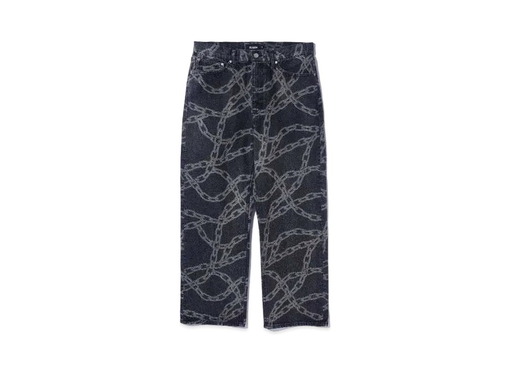 XLARGE x Crawling Death Denim Pants "Black"