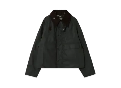 Barbour Spey Waxed Cotton Short Blouson "Olive"