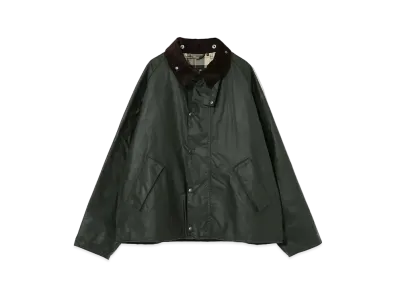 Barbour Transport Waxed Cotton Short Blouson "Olive"